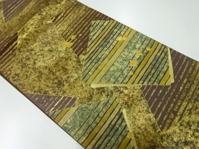 JAPANESE FUKURO OBI / WOVEN SHIKISHI PATTERN / ARTIST WORK